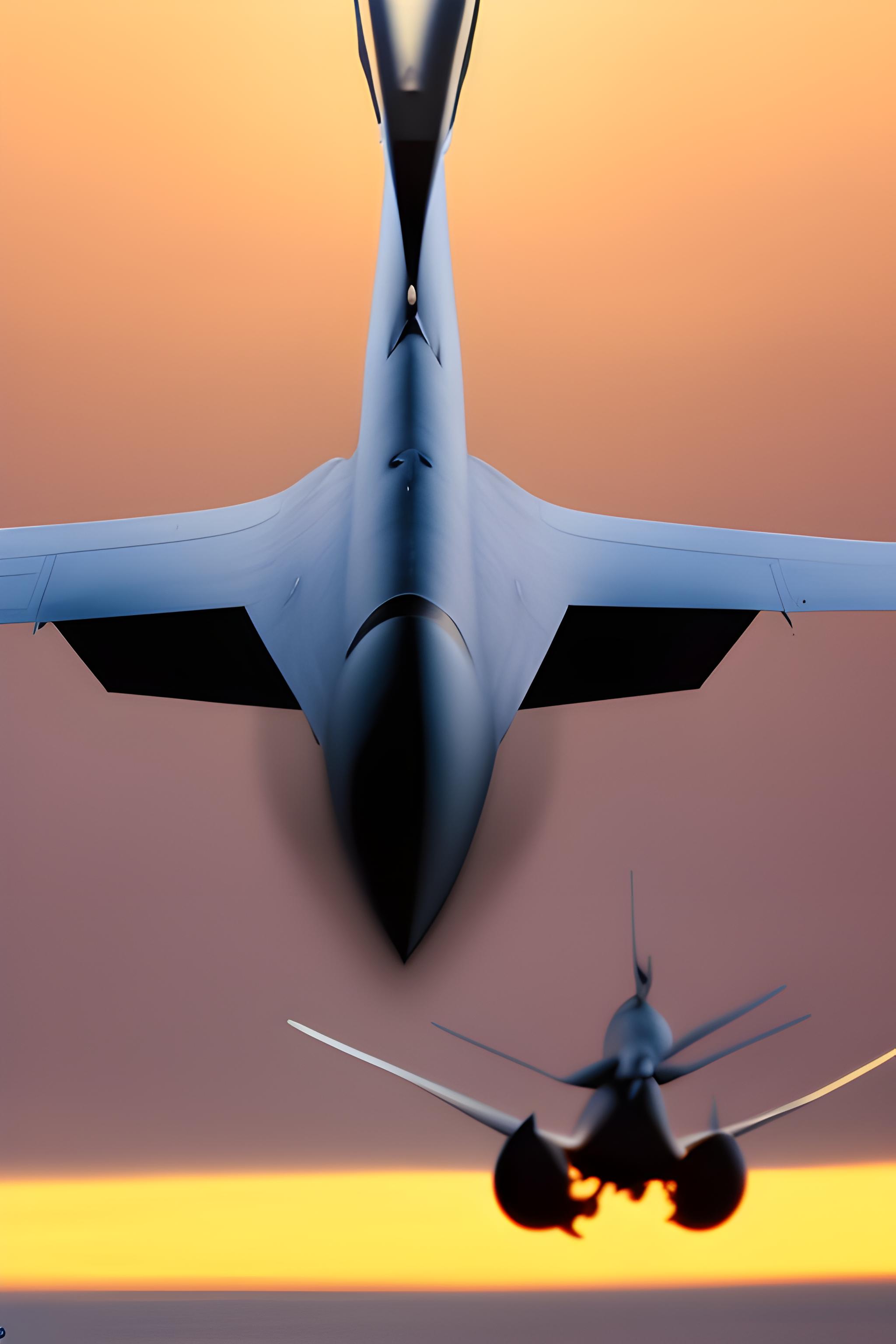Fond d’écran format iPad. Scène militaire réaliste et dynamique.
Au premier plan : un avion de chasse Dassault Rafale en plein vol, éclairé par la lumière dorée du coucher de soleil.
En arrière-plan : deux hélicoptères de combat (type Tigre ou Apache) en formation.
Au sol : silhouettes de militaires équipés, en posture tactique, légèrement floutées pour garder le focus sur les aéronefs.
Style : réaliste, couleurs contrastées, ambiance dramatique.